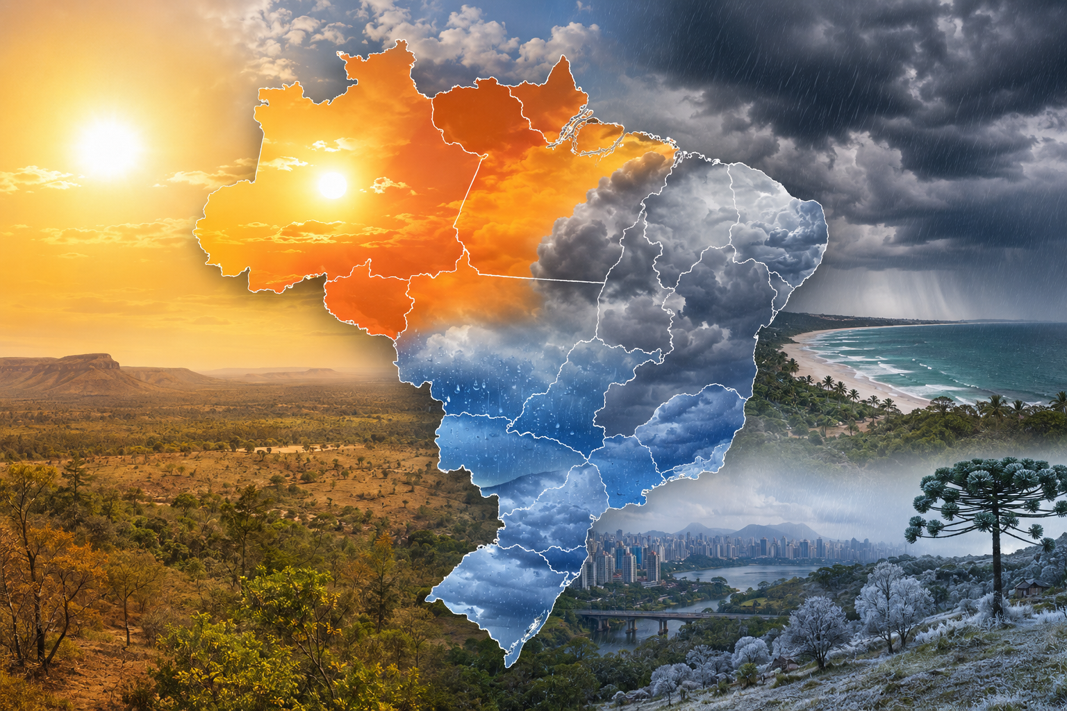 Junho começa com inverno no horizonte e frio menos intenso no Brasil