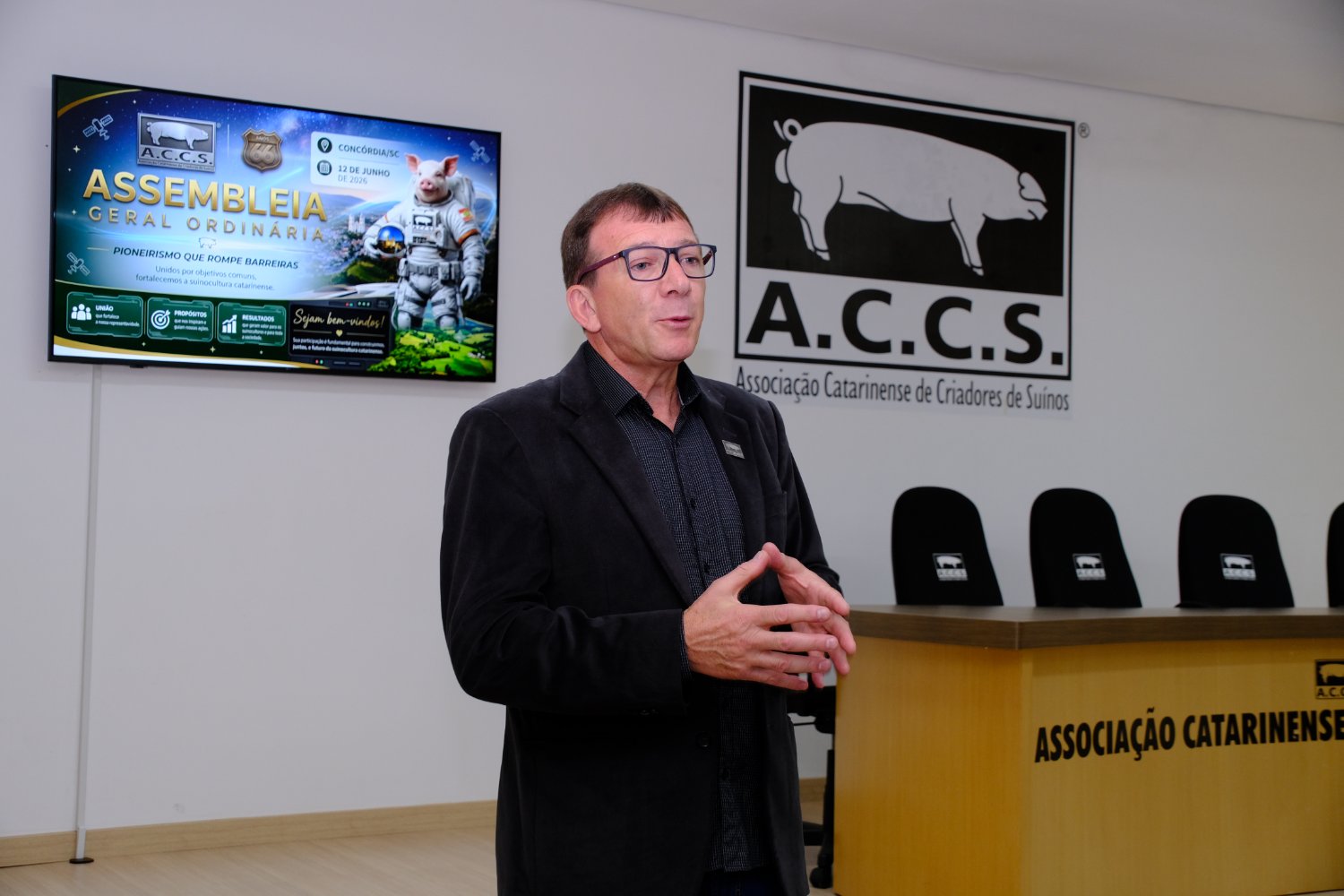 Prestação de contas e cenário do setor marcam assembleia da suinocultura catarinense