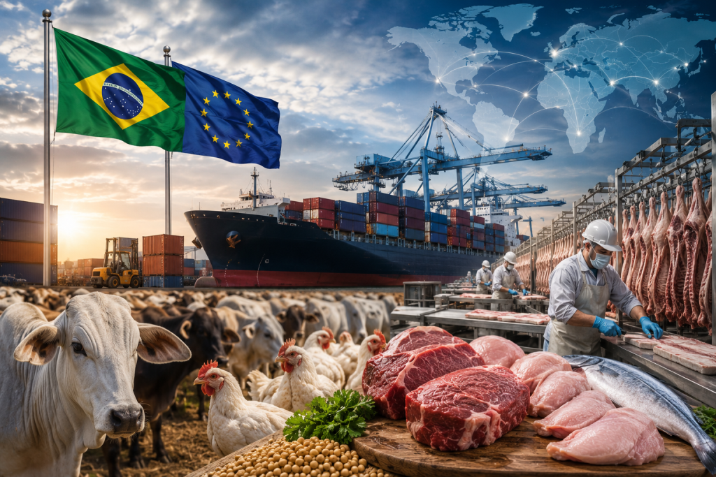 Risco de bloqueio europeu pressiona exportadores brasileiros de proteína animal
