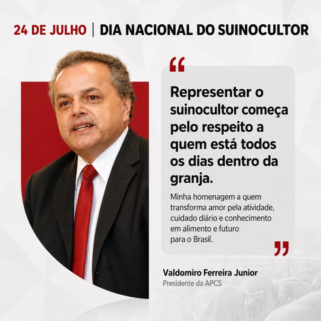 Quem faz a suinocultura acontecer todos os dias, por Valdomiro Ferreira Junior – presidente da APCS