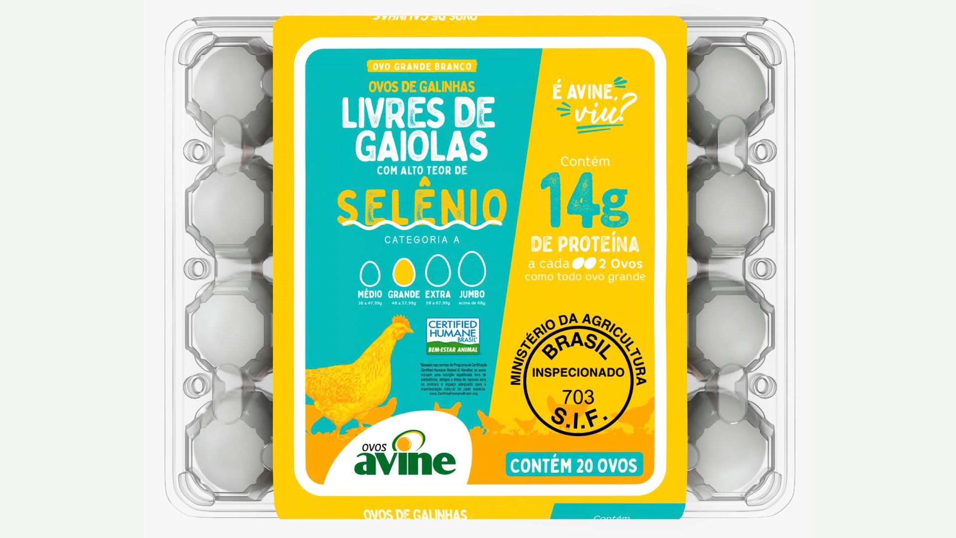 Avine renova linha de ovos cage-free e lança linha Super Protein