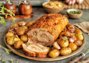 Porchetta: Lombo suíno recheado super suculento