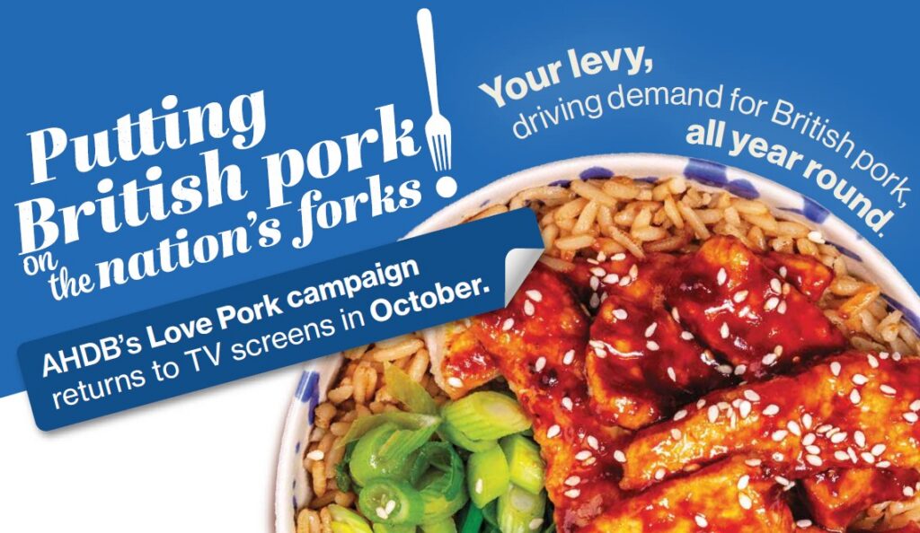 AHDB lança nova fase de campanha para alavancar consumo de carne suína no Reino Unido