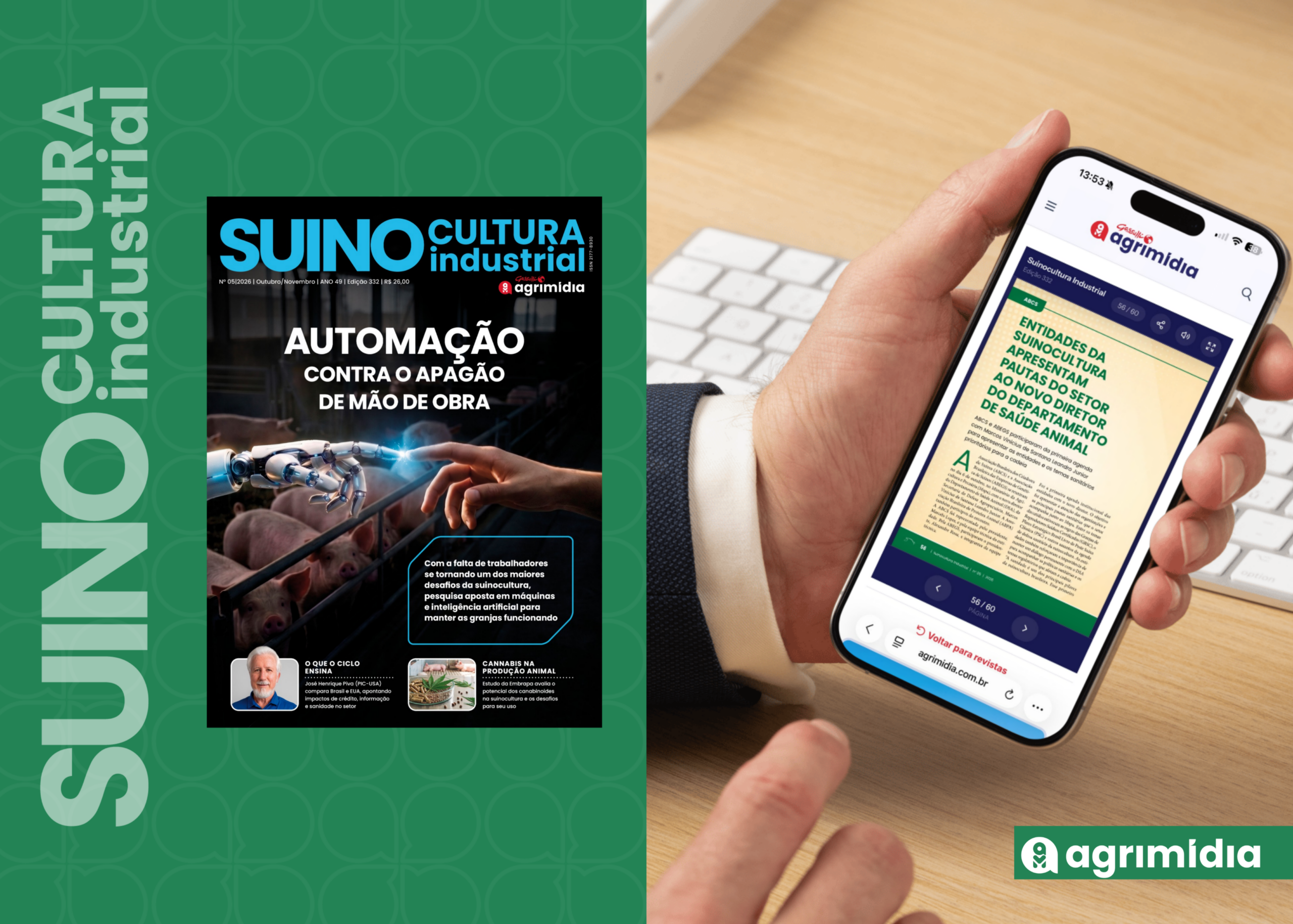 ABCS e ABEGS apresentam pautas sanitárias da suinocultura ao novo diretor do departamento de Saúde Animal ABCS e ABEGS apresentam pautas sanitárias da suinocultura ao novo diretor do departamento de Saúde Animal