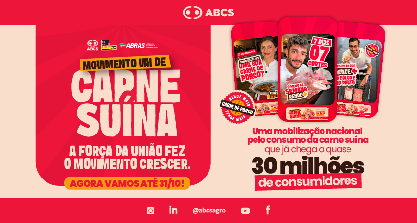 Vai de Carne Suína é prorrogado até 31 de outubro