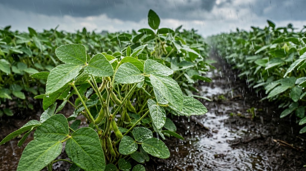 Chuva beneficia a semeadura da soja na região Centro-Oeste, e a situação do plantio varia entre os estado